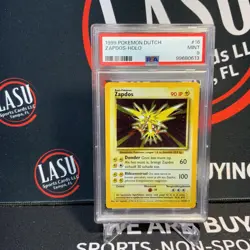 1999 POKEMON DUTCH #16 ZAPDOS-HOLO PSA 9 - Image 1