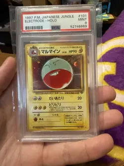 1997 Graded PSA 9 Japanese Jungle Electrode Holo Pokemon TCG - Image 1