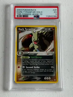 VINTAGE COSMOS HOLO Dark Tyranitar 2004 Pokemon Team Rocket Returns Jessie TD#20 - Image 1