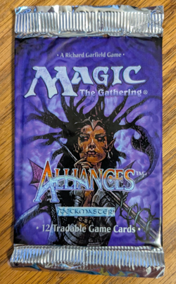 MTG - Alliances Booster Pack - Magic the Gathering Factory Sealed 1996 - Image 1