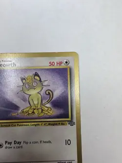 1999 Pokemon Jungle #56 Meowth - Gold Border Fruit Roll Promo - Image 4