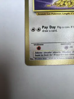 1999 Pokemon Jungle #56 Meowth - Gold Border Fruit Roll Promo - Image 5