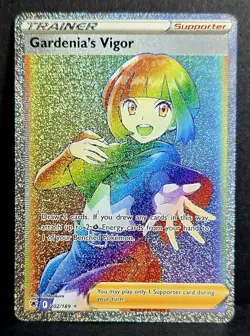 2022 ?? Pokemon Gardenia’s Vigor 202/189 Rainbow Rare TCG - Image 1