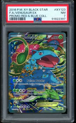 2016 Pokemon Venusaur Charizard Blastoise EX Red Blue Coll. XY Black Star PSA 7 - Image 2