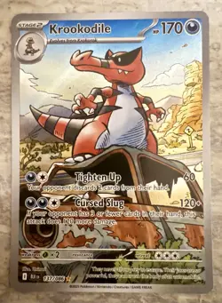 Pokemon TCG Krookodile 137 IR SV: Black Bolt 2025 NM/SINGLE - Image 1