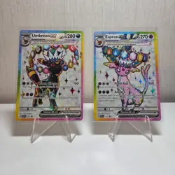 Pokemon TCG; Umbreon & Espeon Black Star Promo SVP175 SVP176 Figure Collection.. - Image 1