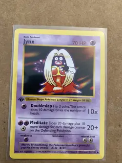 Pokemon TCG Jynx Base Set 31/102 1st Edition Never Played Near Mint - Image 1