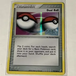 Dual Ball 78/100 Pokemon EX Crystal Guardians Stamp LP/MP - Image 1