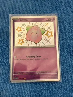 English Pokemon Cleffa 150/091 SV: Paldean Fates Holo - Image 1