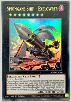 BLVO-EN046 Springans Ship - Exblowrer - Ultra Rare 1st Edition Near Mint YuGiOh - Image 1