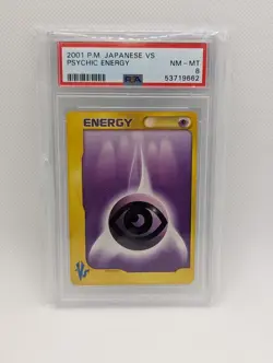 Pokemon Japanese VS Deck - Psychic Energy Card PSA 8 - Image 1