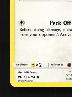 Pikipek 163/214 LP Lost Thunder English Pokemon Card TCG - Image 2