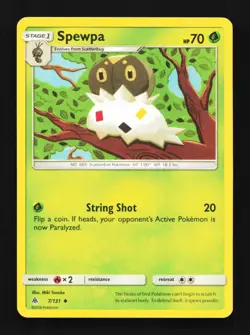 Spewpa 7/131 NM Forbidden Light English Pokemon Card TCG - Image 1