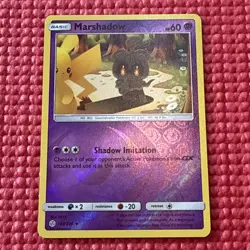 Pokemon Marshadow Cosmic Eclipse 103/236 Rare Reverse Holo TCG Card Sun Moon - Image 1
