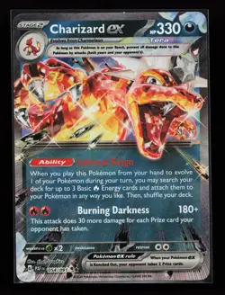 Charizard ex 054/091 SV: Paldean Fates Pokemon Card - Image 1