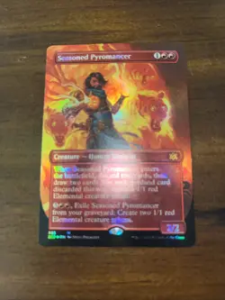 Seasoned Pyromancer (Borderless Foil) 2x2 363 Mythic Magic the Gathering NM MTG - Image 1