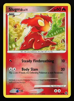 Slugma 83/106 Reverse Holo Great Encounters Pokemon Card - Image 1
