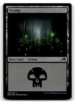 Swamp () 287 Foil L Kamigawa: Neon Dynasty NM - Image 1
