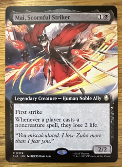 MTG Avatar: The Last Airbender, Mai, Scornful Striker - Extended Art - Image 1