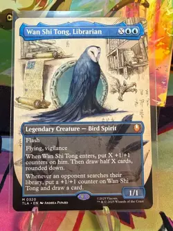 MTG - TLA - Mythic (#0320) Wan Shi Tong, Librarian - Borderless - Near Mint - Image 1