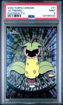 2000 TOPPS CHROME POKEMON T.V. #71 VICTREEBEL PSA 9 - Image 1