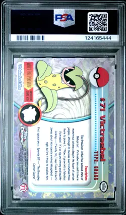 2000 TOPPS CHROME POKEMON T.V. #71 VICTREEBEL PSA 9 - Image 2