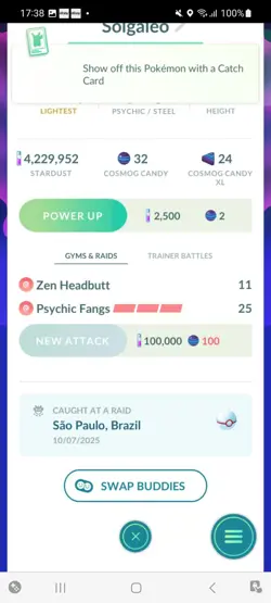 Pokemon Go Legendary Solgaleo ( Normal ) - Image 2