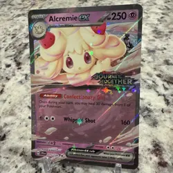?? Pokemon TCG Alcremie ex 075/159 Journey Together Stamped Promo Holo - Image 3