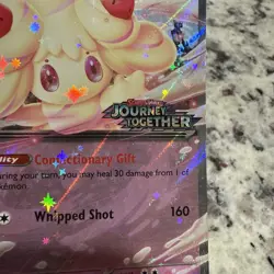 ?? Pokemon TCG Alcremie ex 075/159 Journey Together Stamped Promo Holo - Image 4