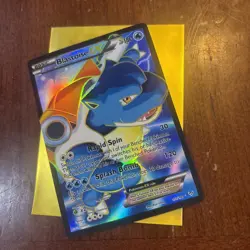 Pokemon TCG Blastoise EX #155/160 Full Art Ultra Rare - XY Base Set 2014 - Image 1