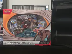 Pokemon TCG Mabosstiff EX Box Factory SEALED Display with 4 Booster PACKS - Image 1