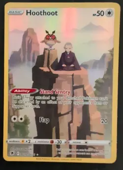Hoothoot TG12/TG30 Trainer Gallery Astral Radiance Full Art Holo Pokemon - Image 1