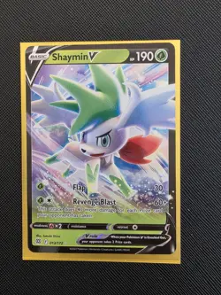 Pokemon TCG Shaymin V Sword & Shield: Brilliant Stars 013/172 Holo Ultra Rare NM - Image 1