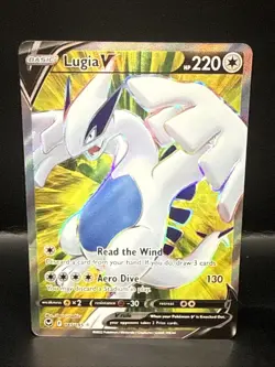 Pokemon Lugia V 185/195-Silver Tempest-Sword And Shield-Holo Ultra Rare - Image 1