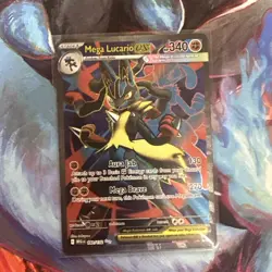 Mega Lucario ex 160/132 UR Pokemon Mega Evolution Ultra Rare Full Art Holo NM/M - Image 1