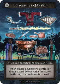 13 TREASURES OF BRITAIN NM! *SORCERY: CONTESTED REALM - ARTHURIAN LEGENDS* - Image 1