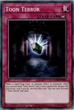 1x (LP) Toon Terror - TOCH-EN005 - Super Rare - 1st Edition YuGiOh - Image 1