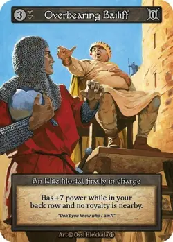 OVERBEARING BAILIFF NM! *SORCERY: CONTESTED REALM - ARTHURIAN LEGENDS* - Image 1