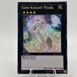 Yugioh Gem-Knight Pearl HA06-EN050 Secret Rare 1st Ed NM - Image 1