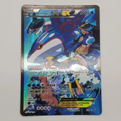 Team Aqua's Kyogre EX - 6/34 - Pokemon Double Crisis Full Art Card Pokemon LP - Image 1