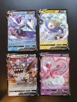 4x V-Cards Pokemon Karten Sammlung | Verlorener Ursprung | Deutsch | Pokemon - Image 1
