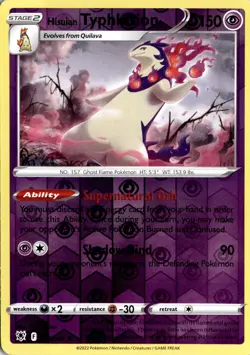 Hisuian Typhlosion 52 Rare Reverse Holo Pokemon Card - Set: Astral Radiance - Image 1