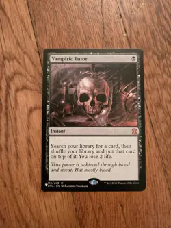 MTG Vampiric Tutor Mythic Card the List LP Magic the Gathering - Image 1