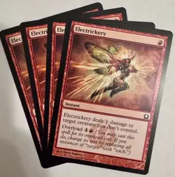 MTG 4x Electrickery x4 VLP Return to Ravnica Magic Playset Red Pauper Common - Image 1