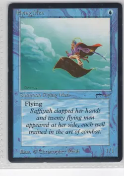Flying Men Arabian Nights - nice shape - ACTUAL CARD SHOWN - US seller - Image 1