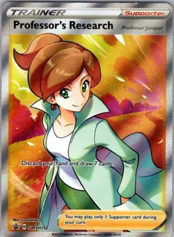 Pokemon Card Professor's Research SWSH152 Black Star Promo - Near Mint - Image 1
