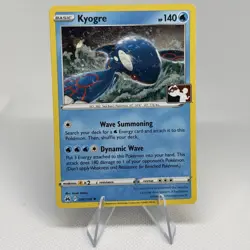 Kyogre Holo Pokemon Prize Pack Series 4 Promo Pokemon Card NM/LP Play Stamp - Image 1