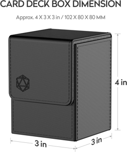 Deck Box Compatible with MTG Cards, Trading Card Case with 2 Dividers per Holder - Image 4