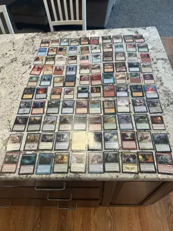 Mtg Rare Lot x100 - Magic The Gathering Rare Card Lot Mtg Rares LP-Played - Image 1