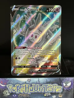 Pokemon Card Galarian Cursola V 071/073 Champions Path Full Art Ultra Rare NM - Image 1